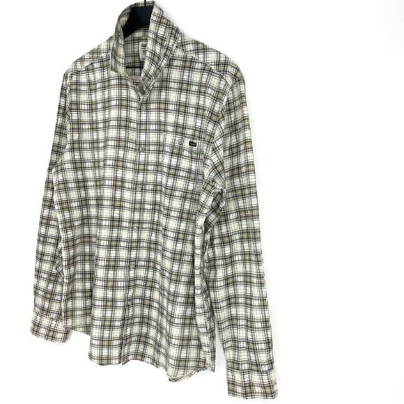 VOLCOM Workwear Fit for Comfort Plaid Long Sleeve Button Up Shirt Size L - Picture 5 of 16